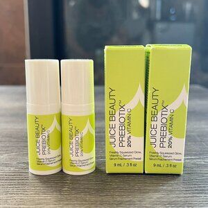 2x New Juice Beauty Prebiotix Freshly Squeezed Glow Vitamin C Serum 9ml*2